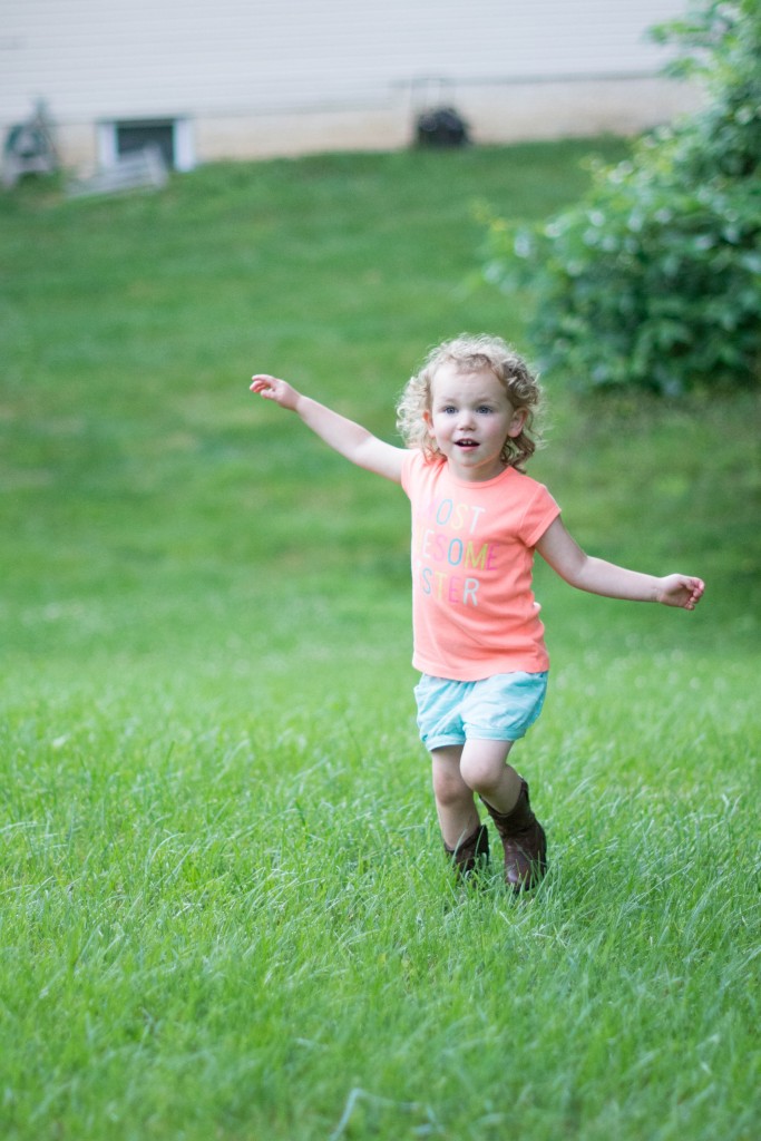 Begging me to run with her...