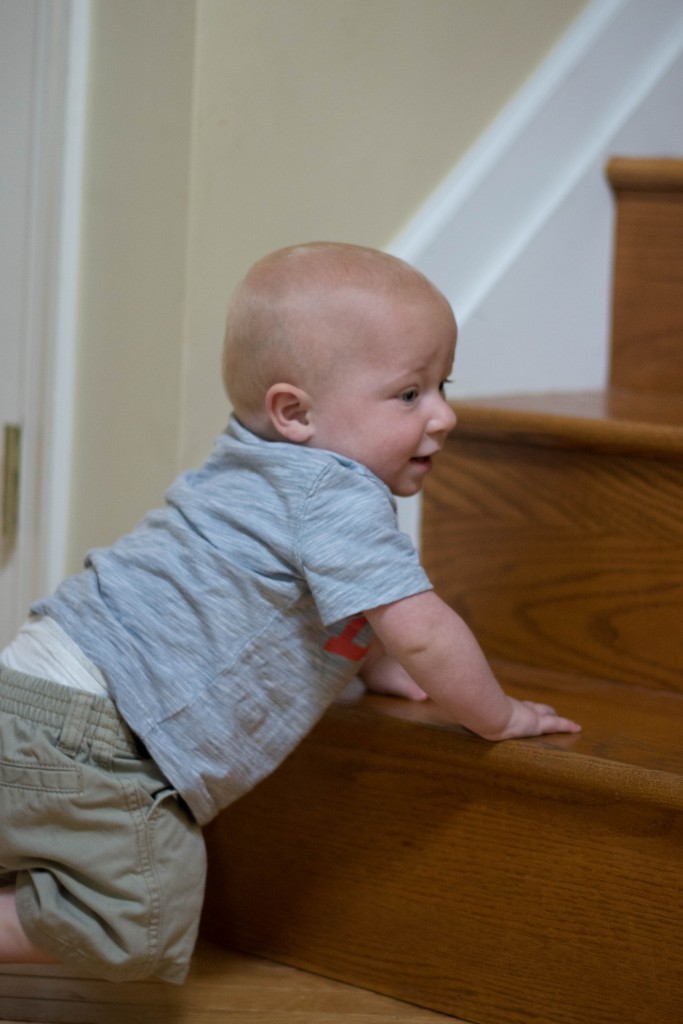 Of course, since Emma was in her room for timeout, LP wanted to go upstairs, too.