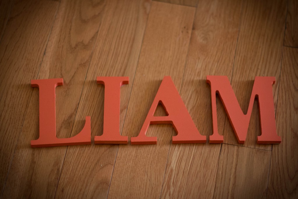 In the midst of everything today, I did a lot of art. I started working on making dinosaur canvases for Liam's new room. I also bought these letters at Walmart and painted them for his new room, too. As a second child, LP gets nothing. I was hoping he'd get these gifted to him since Emma scored three...poor kid. 