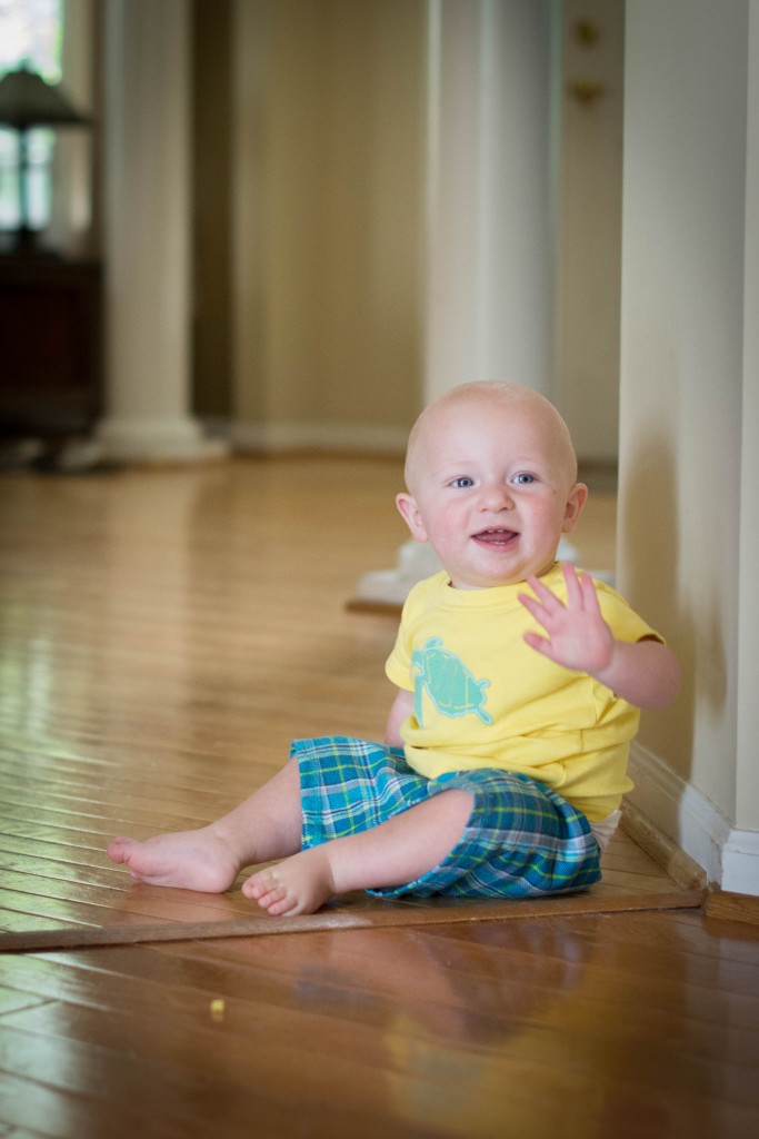 Waving is another favorite activity of LP's.