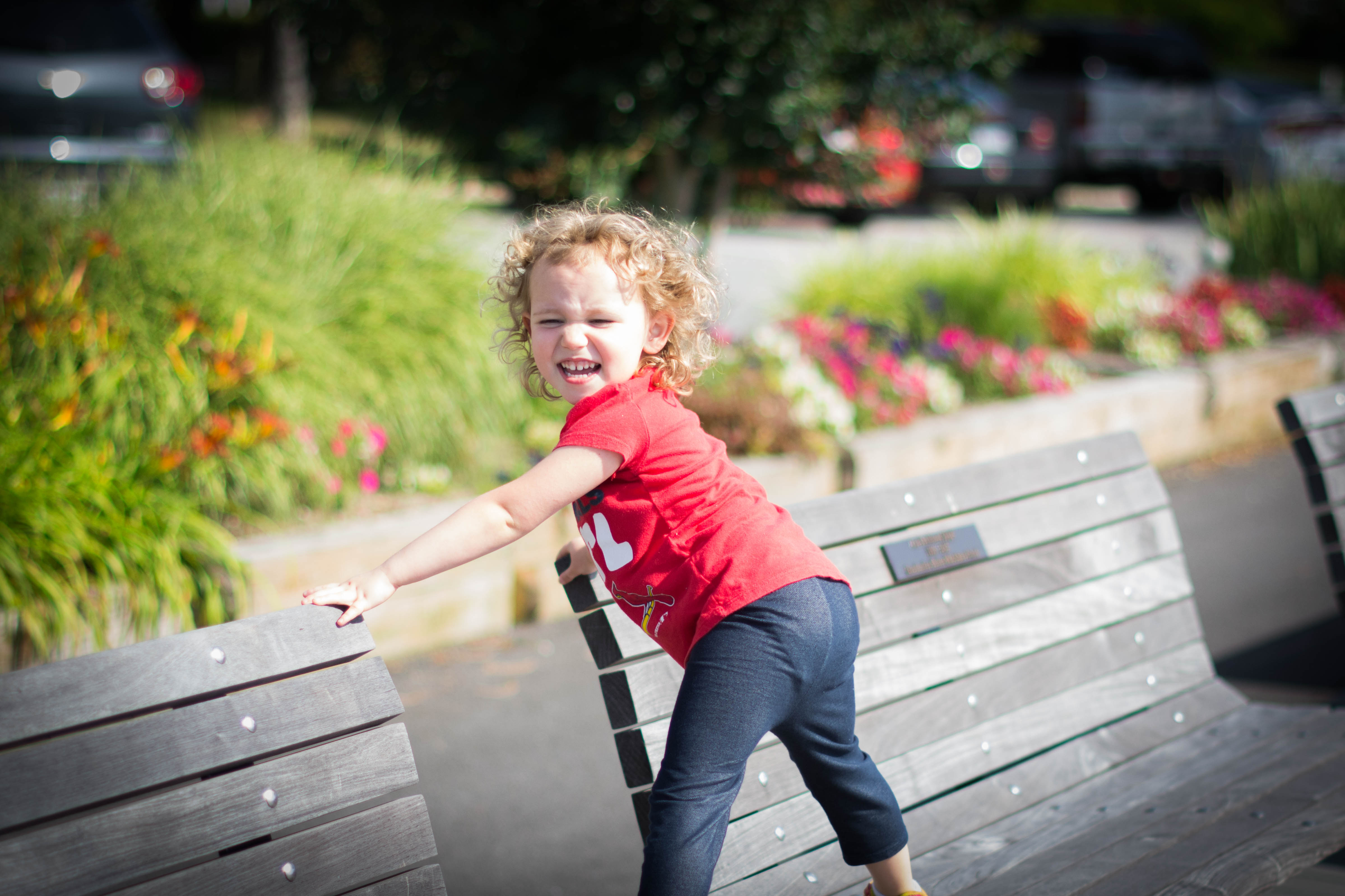 So proud of herself!