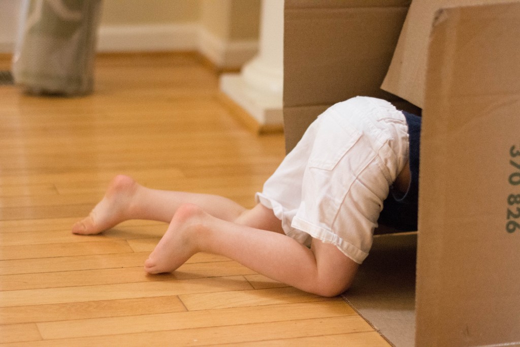 Moving boxes are so much fun!