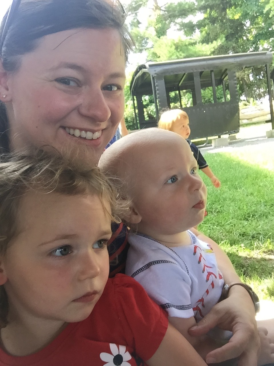 Liam was intrigued. Emma watched everything and behaved well...just so reserved.